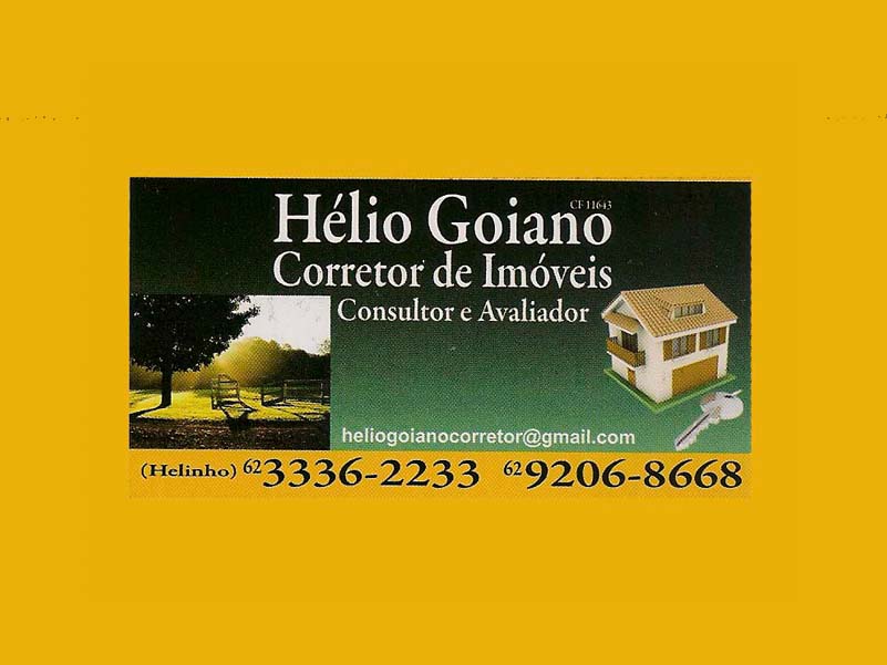 Logo de HÉLIO GOIANO CORRETOR DE IMÓVEIS