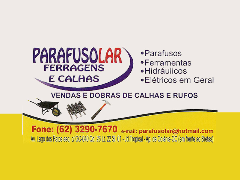 Logo de PARAFUSOLAR FERRAGENS E CALHAS