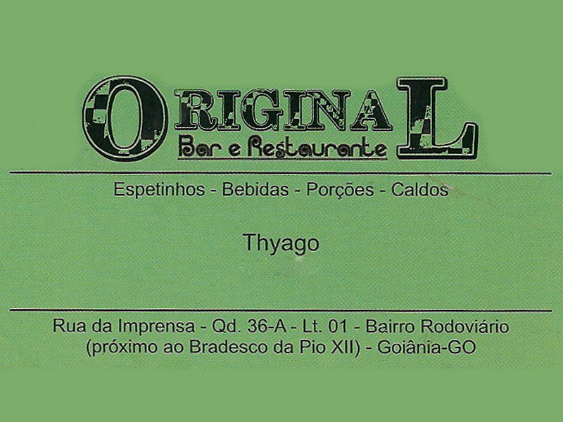 Logo de ORIGINAL BAR E RESTAURANTE