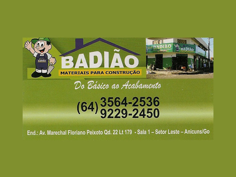 Logo de BADIÃO MATERIAIS PARA CONSTRUÇÃO