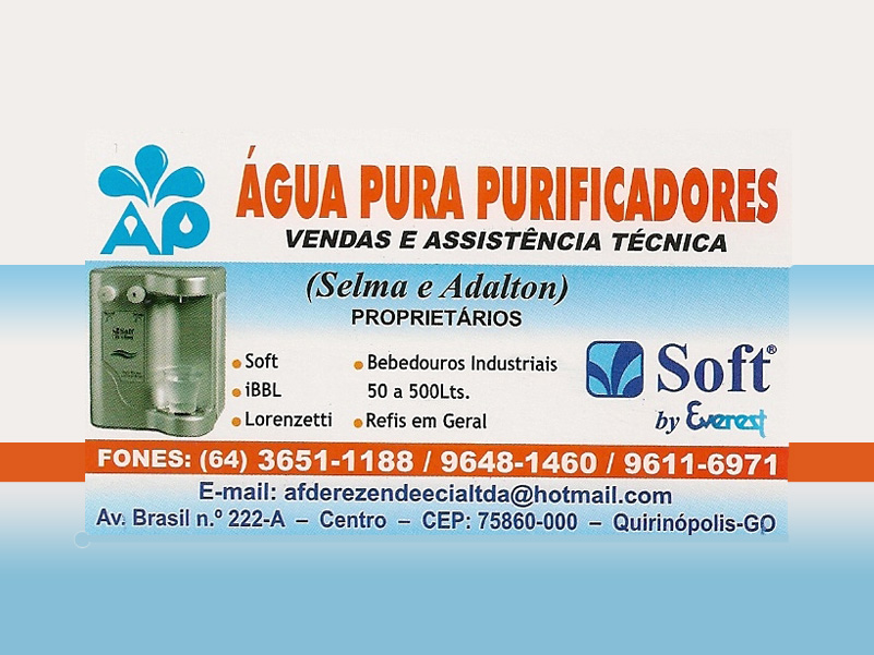 Logo de ÁGUA PURA PURIFICADORES