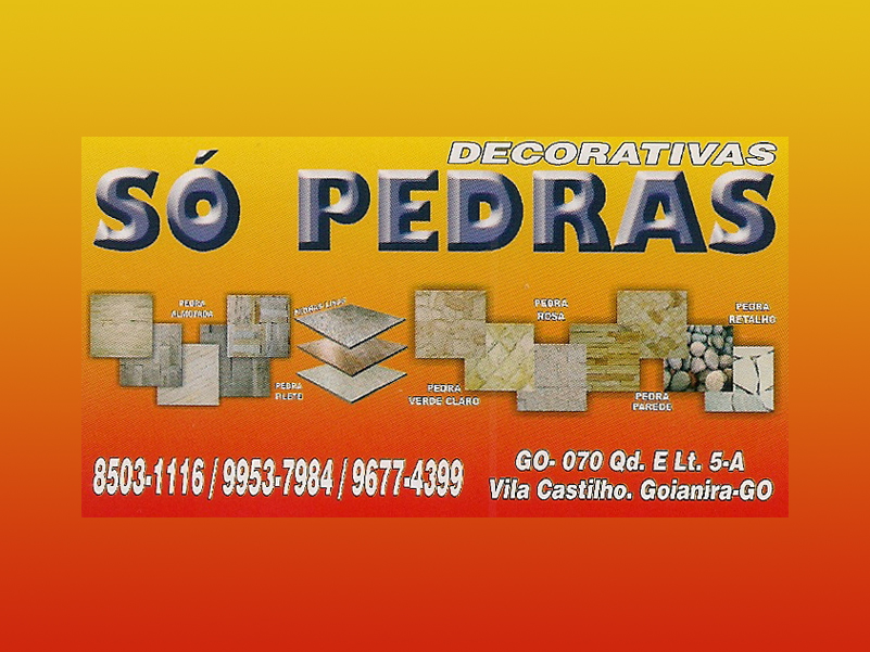Logo de SÓ PEDRAS DECORATIVAS