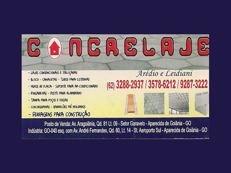 Logo de CONCRELAJE ARTEFATOS DE CIMENTO