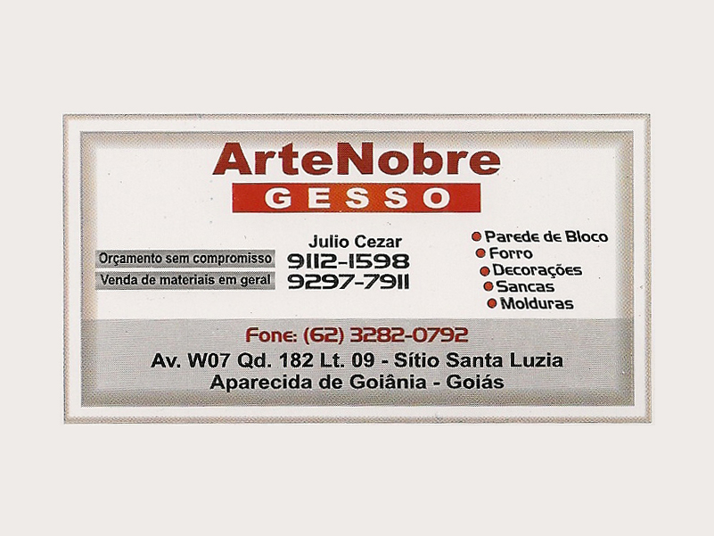 Logo de ARTE NOBRE GESSO