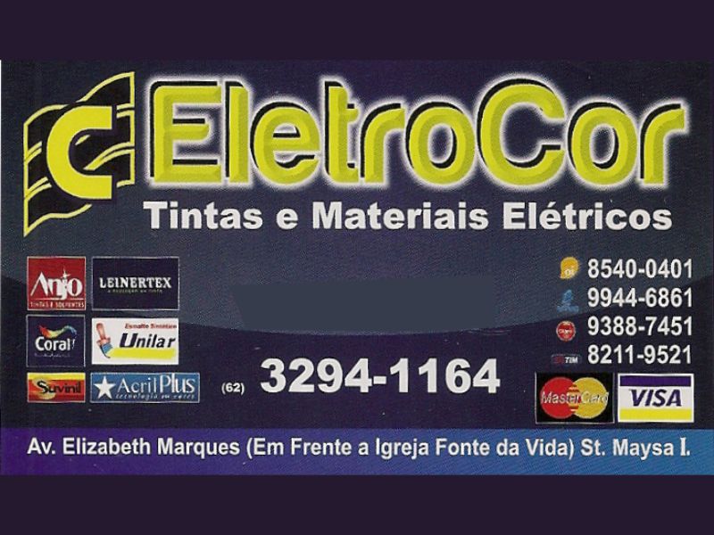 Logo de ELETROCOR - Tintas e Materiais Elétricos