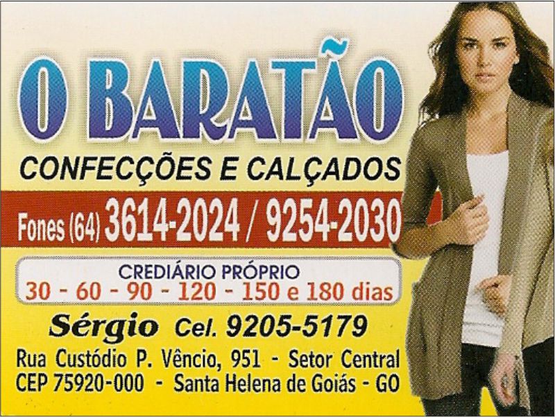 Logo de O BARATÃO CONFECÇÕES E CALÇADOS