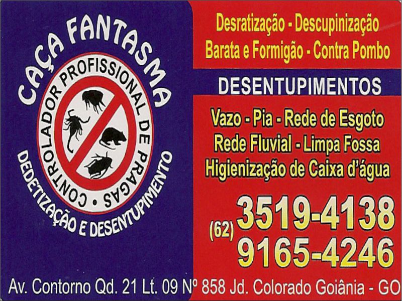 Logo de CAÇA FANTASMA DEDETIZAÇÃO E DESENTUPIMENTO