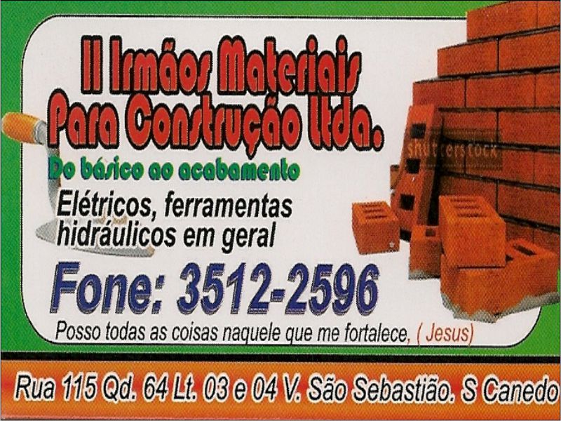 Logo de II IRMÃOS MATERIAIS PARA CONSTRUÇÃO