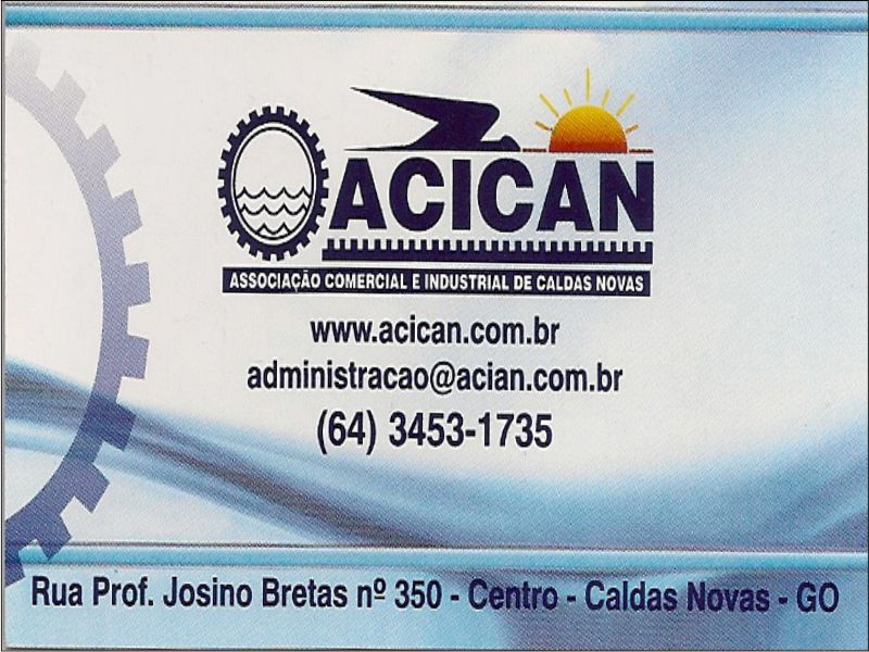 Logo de ACICAN – Associação Comercial e Industrial de Caldas Novas