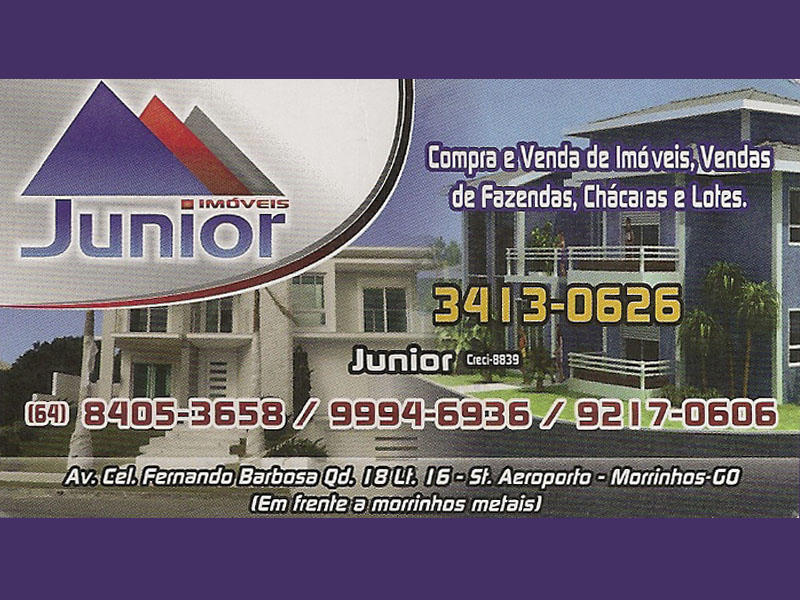 Logo de JUNIOR IMÓVEIS