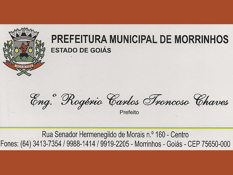 Logo de PREFEITURA MUNICIPAL DE MORRINHOS