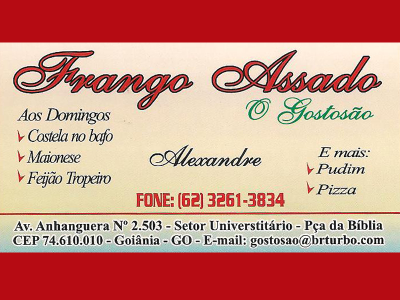 Logo de FRANGO ASSADO O GOSTOSÃO