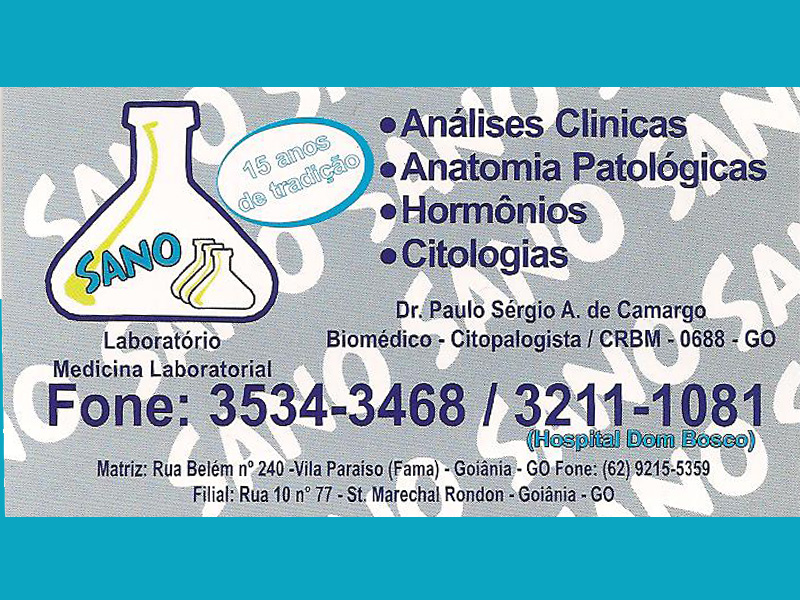 Logo de SANO LABORATÓRIO