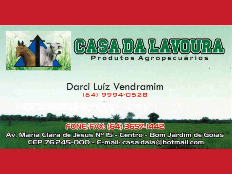 Logo de CASA DA LAVOURA PRODUTOS AGROPECUÁRIOS