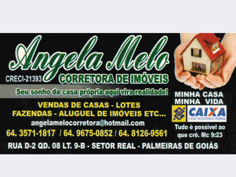Logo de ANGELA MELO CORRETORA DE IMÓVEIS