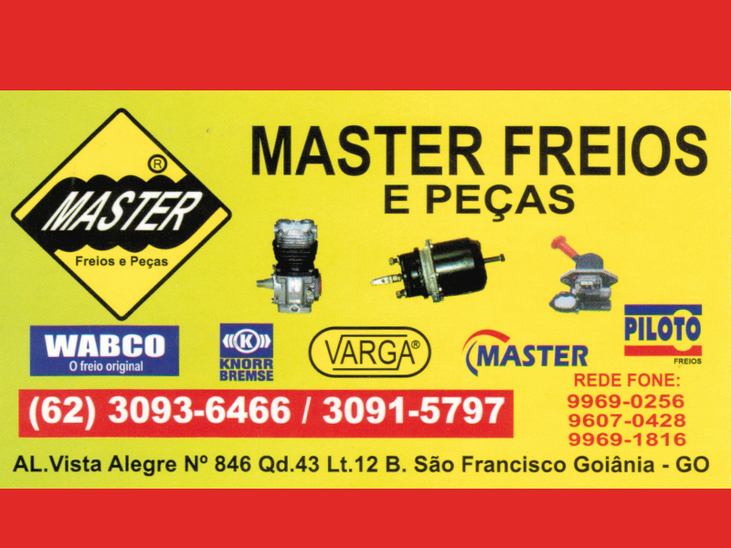 Logo de MASTER FREIOS E PEÇAS