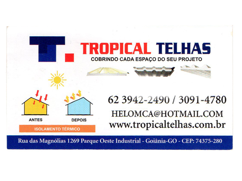 Logo de TROPICAL TELHAS E FORROS