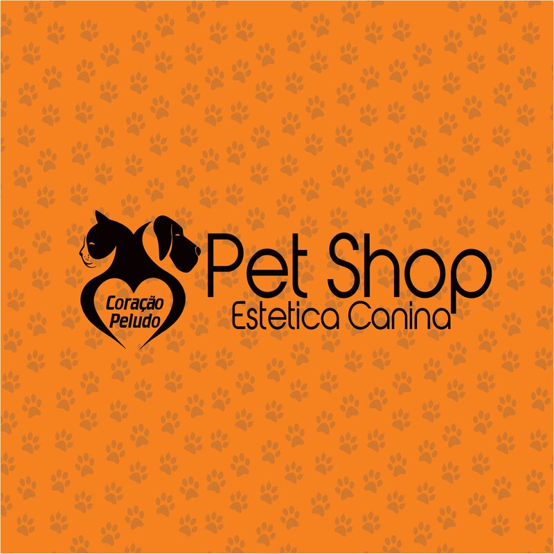 Logo de CORAÇÃO PELUDO PET SHOP