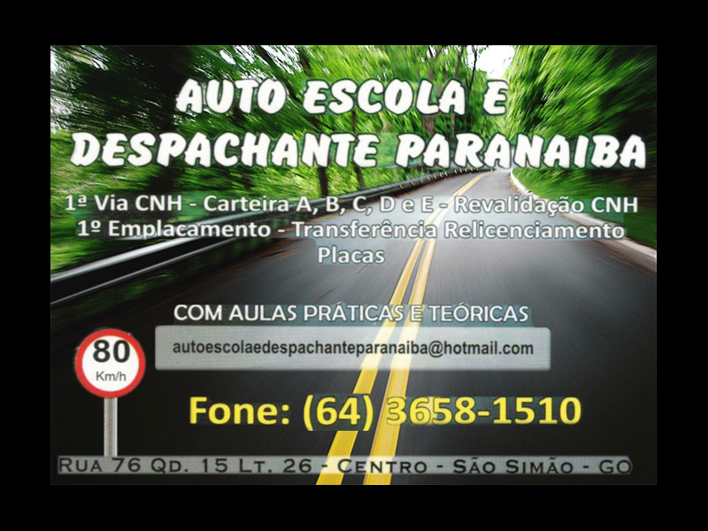 Logo de AUTO ESCOLA E DESPACHANTE PARANAIBA